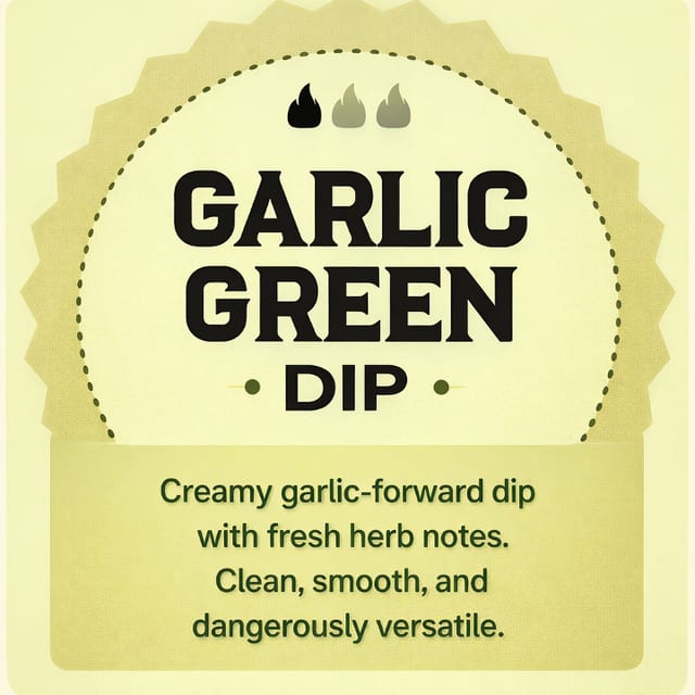Garlic Green Dip.