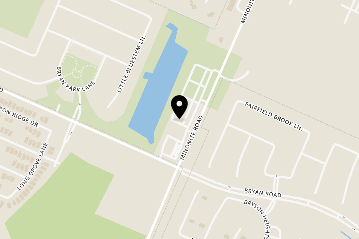 Map showing the location of Kwik Hot Chicken Rosenberg on 1636 Minonite Rd Ste 1000 in Rosenberg